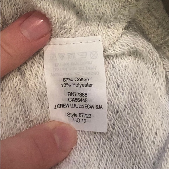 J. Crew Vintage Sweatshirt in Metallic Triangles - Picture 7 of 8